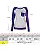 Naier Casual Womens Tops Leggings Rglan Long Sleeve Sweatshirt Color Block T-Shirts Light Blue M