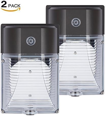 JMKMGL 18W LED Wall Pack Light,Photocell Dusk to Dawn 100-200W MH/HPS Replacement,2000LM 5000k,IP65 Waterproof Outdoor Security Lighting,ETL-listed 5 Year Warranty(2 Pack 18 Watt)