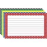 TOP3667 - BORDER INDEX CARDS 3X5 POLKA DOT