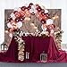 Tatuo 112 Pieces Balloon Garland Kit Balloon Arch Garland for Wedding Birthday Party Decorations (White Burgundy Rose Gold)