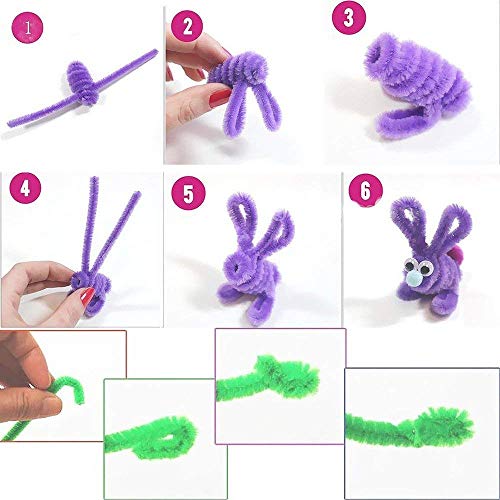 Pipe Cleaners Craft for Kids Toddlers DIY Craft Set, Idea Chiristmas Gifts Toys for 5,6,7,8,9 Years Kids