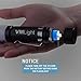 VMLight Cree LED USB Rechargeable Tactical Flashlight Travel Camping Torch Adjustable Focus Waterproof Battery 18650 Included, Night Light Option 3 Mode High Bright XML T6, 500 Lumen, White/Red
