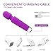 AIMENO Vibrator Wand Massager for women Rechargeable Waterproof Personal Wireless Wand Vibrators for Women Men with Multi Speed Powerful Vibration Medical Grade Silicone (purple)