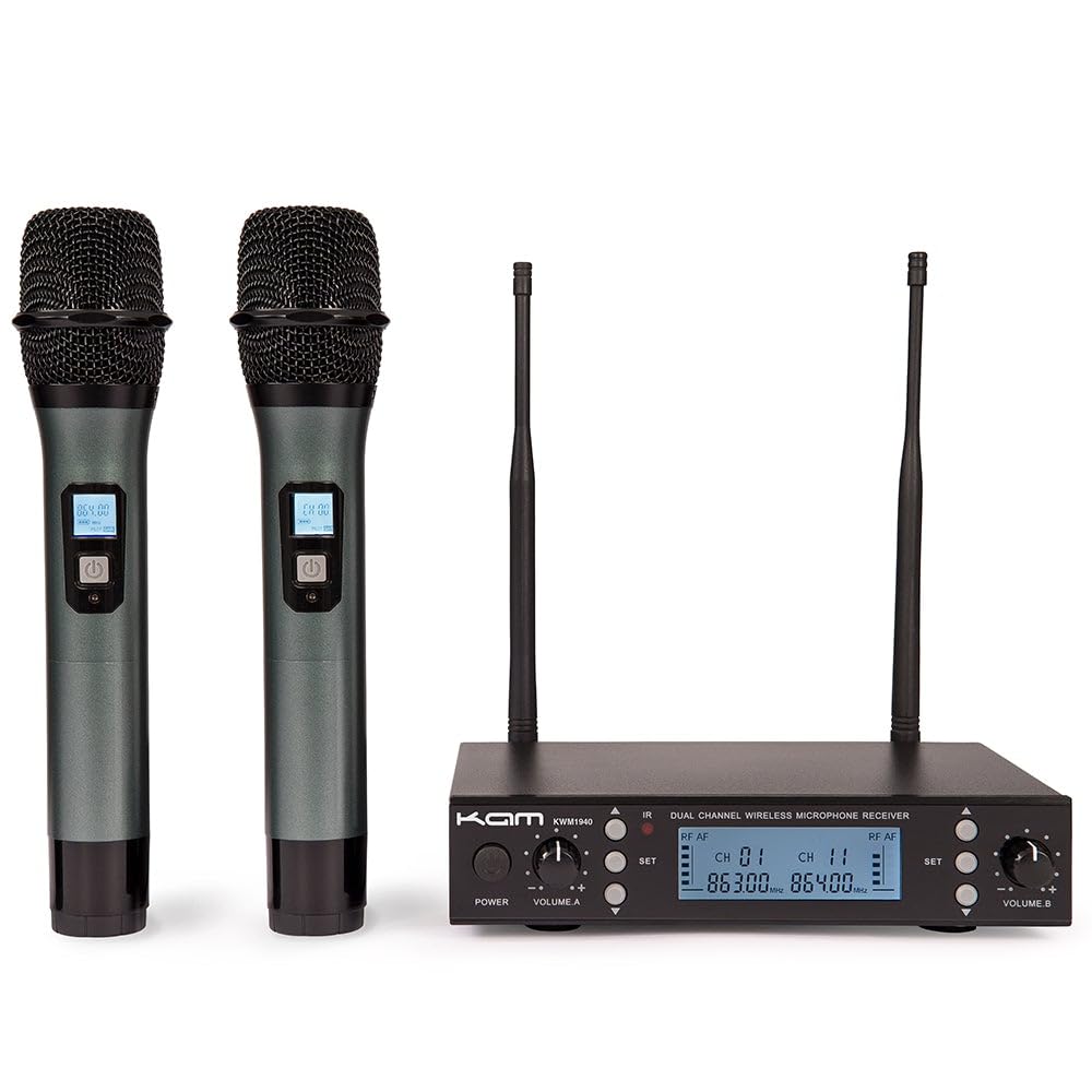KAM UHF Multi Channel Professional Wireless Microphone System