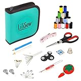 LiLiSew Hand Sewing Kit Compact with Notions,Supplies,Accessories for Beginners