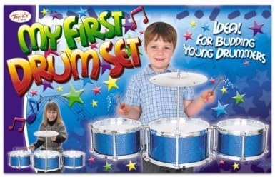 Childrens My First 1st Drum Kit Drums and Stool Set Musical Toy Instrument