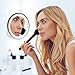 Hexada Bright LED Light Makeup Mirror: 7X Magnification, Strong Locking Suction Cup, 360 Degree Swivel, Wireless, Compact and Energy Efficient – You Deserve to Add Precision to Your Vanity Routine