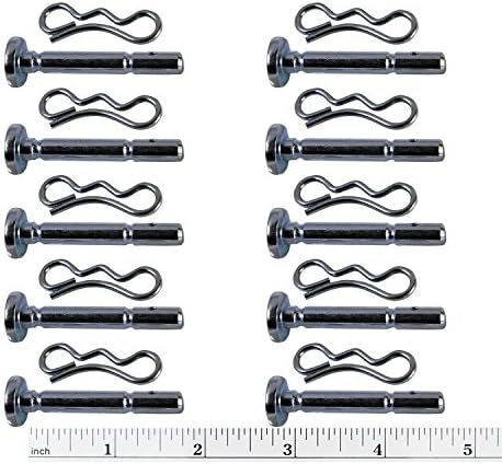 10PK Shear pins/cotter MTD, CUB &amp; Troy-bilt Snow Throwers 1/4"X 1-3/4"