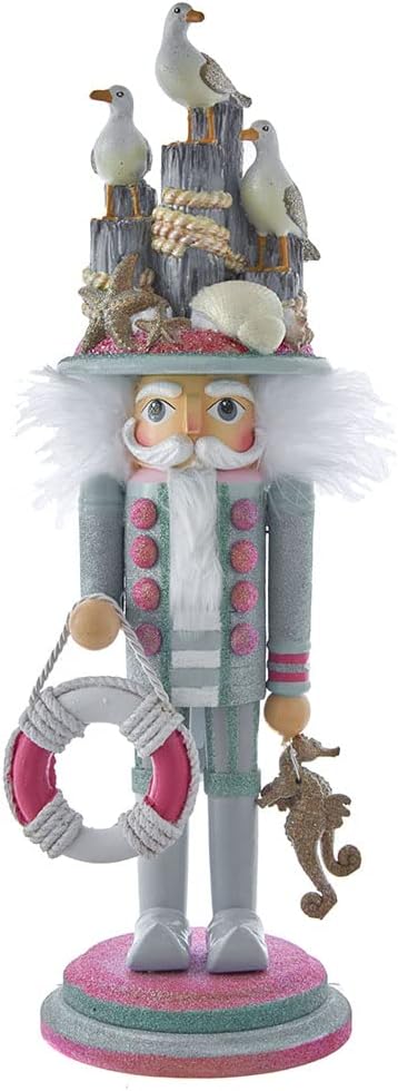 Nutcrackers - Hollywood Nutcrackers Hollywood Seagull Coastal Nutcracker, 18-Inch, Multicolored