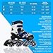 Otw-Cool Adjustable Inline Skates for Kids and Adults, Roller Skates with All Wheels Light up, Safe and Durable Inline Roller Skates for Girls and Boys, Men and Ladies