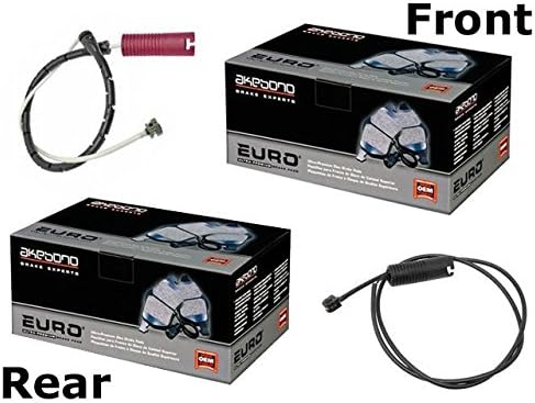 BMW e38 750 (99-01) Brake Pad KIT Front+Rear CERAMIC Akebono Pads+Sensors