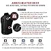 ARRIS Heated Jacket for Men, Electric Heating Warm Coat with 7.4V Rechargeable Battery/8 Heating Areas/Phone Charging Function for Winter Use Black…