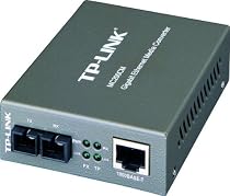 TP-Link Gigabit Ethernet Media Converter, Up to 1000Mbps RJ45 to 1000M Multi-Mode SC Fiber (MC200CM)