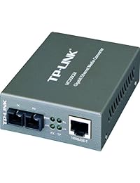 Convertidor multimedia TP LINKGigabit, fibra SC multimodo, hasta 550 m 1800 ft, montable en chasis