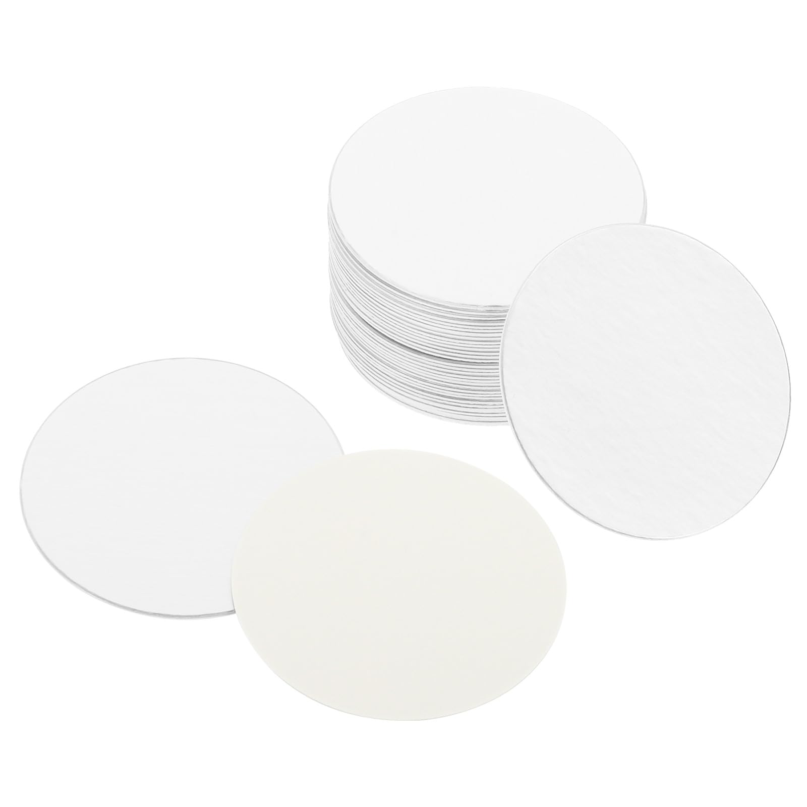 PATIKIL 43mm/1.68" Aluminum Foil Cap Liner, 150Pcs Resistant Tamper Induction Heat Sealer Sealing Liners for PE/HDPE Plastic Bottle Jar Lid