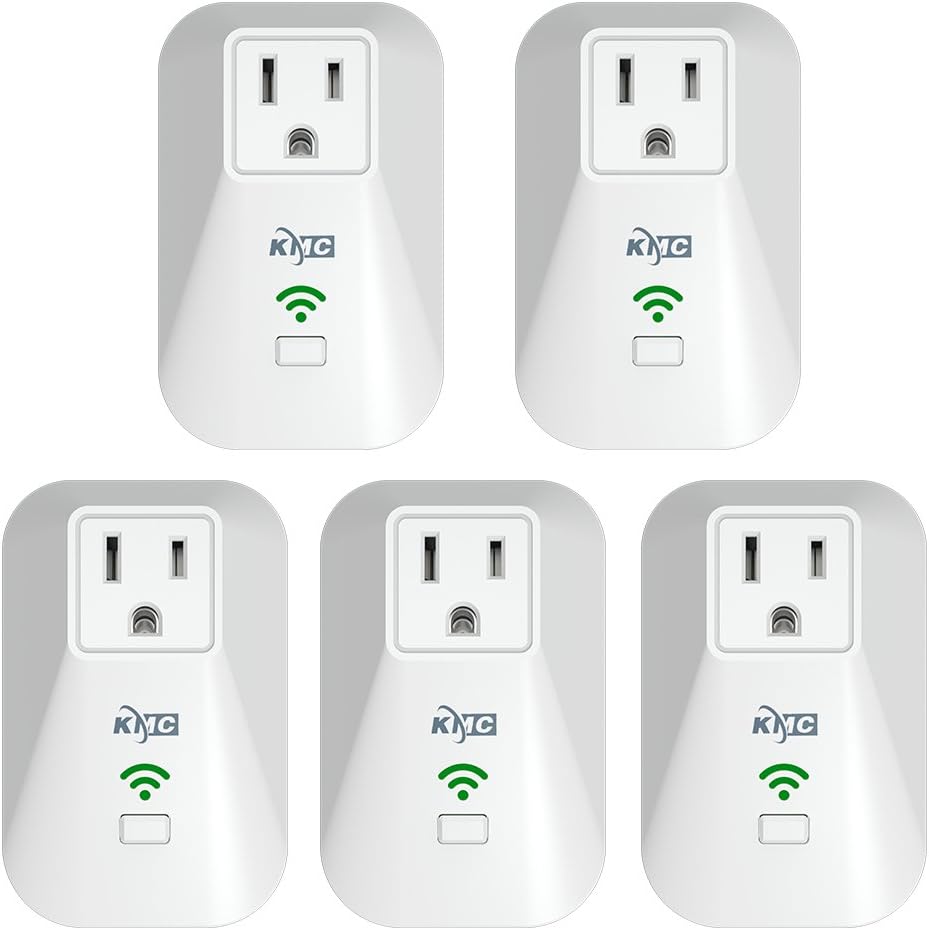 KMC WiFi Mini Smart Plug with Energy Monitoring and Schedule Timer