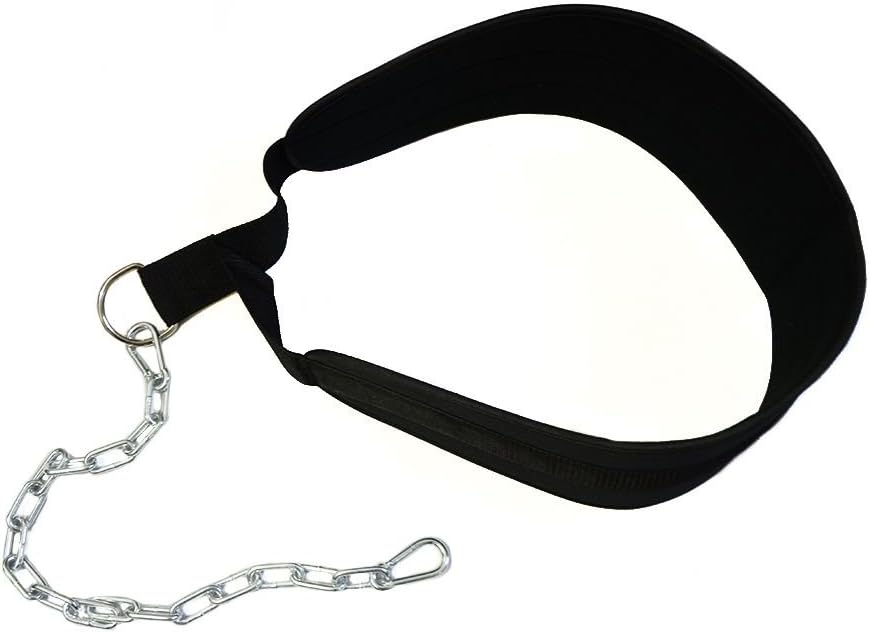 Grofitness HemeraPhit Dip Belt with Chain Weightlifting Waist Support Body Building Gym Workout Exercise Pull Up Chain Dipping Belt (Style#1) - Image 3