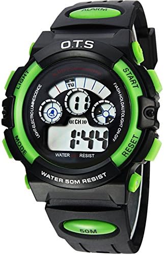Nuebing Waterproof Outdoor Sport Digital Boys Watch for Student