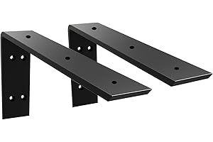 WINKER Countertop Support Bracket 2 Pack Heavy Duty Countertop Hidden Bracket 20" x 6" x 2 1/2" L Bracket Metal Corbels for Quartz/Granite/Wood/Concret/ Laminate Countertops