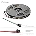 BTF-LIGHTING WS2812B IC RGB 5050SMD Pure Gold Individual Addressable LED Strip 16.4FT 300LED 60Pixel/m Flexible Full Color IP65 DC5V for DIY Chasing Color Project(No Adapter or Controller)