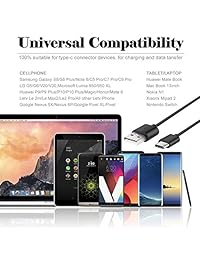 Cargador rápido, kit de cargador rápido adaptable, Android USB 2.0 Kit de carga rápida (tipo C cable USB + cargador de pared) carga más rápido para Samsung S9 S8 Note8 y más, AOLERX