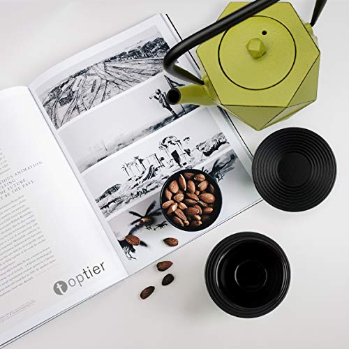 Toptier Cast Iron Teapot, Stovetop Safe Japanese Cast Iron Tea Kettle