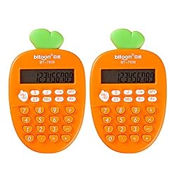 Toyvian Desktop Calculator 12 Digit, Kawaii Mini