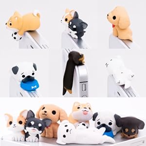 わんこ型 イヤホンジャック アクセサリー