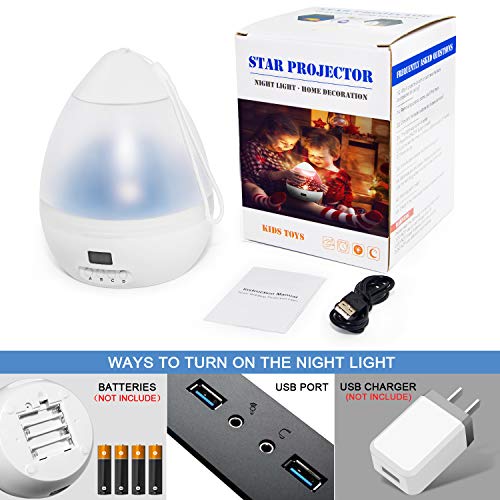 Night Lights for Kids and Baby with Timer, Star Projector Night Light
