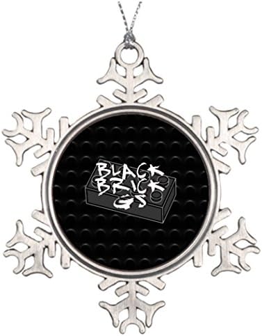 Memy Isole Personalised Christmas Tree Decoration Deluxe Brick Gs Home Snowflake Ornaments