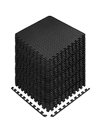 Tapetes de espuma para entrenamiento entrelazables marca Yes4All - 24 & 120 pies cuadrados (Color negro o gris)