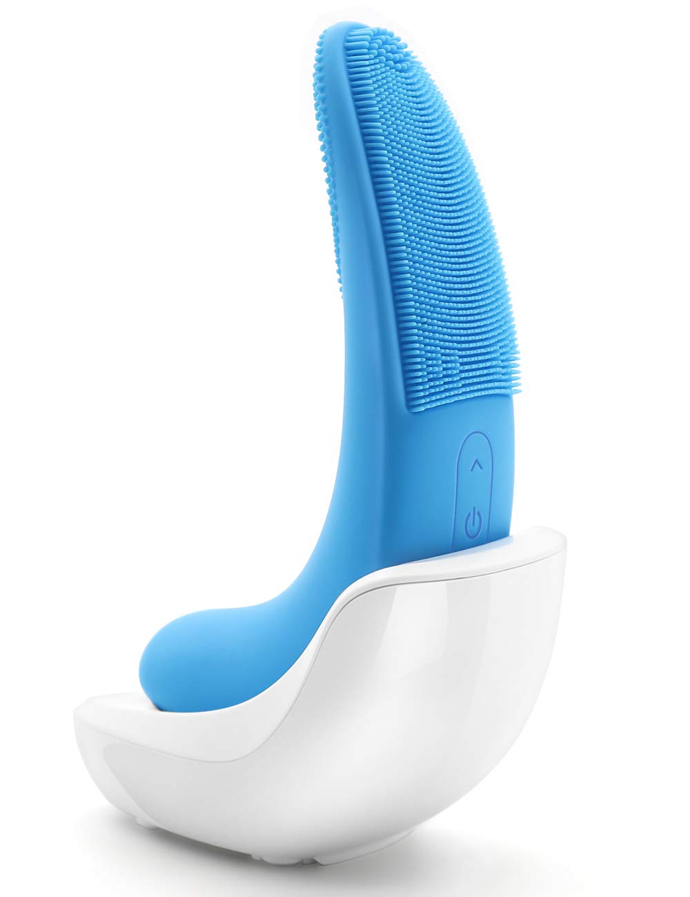 2 IN 1 Sonic Facial Cleansing Brush and Facial Massager, Waterproof Face Brushes for Cleansing and Exfoliating, Smart Induction Charging Moon Face Wash Brush