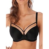 Freya Womens Awakening Underwire Molded Plunge T-Shirt Bra