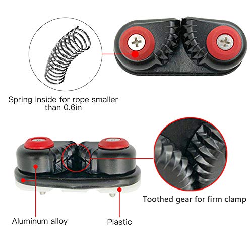 lzndeal Kayak Cam Cleat,Sailing,Rowing,Kayak Cam Cleat Boat Rowing Fast Entry Cleats Sailing Accessories