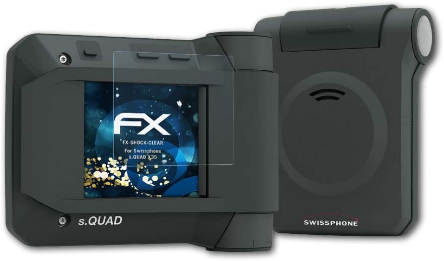 atFoliX Screen Protection Film compatible with Swissphone s.QUAD X35 Screen Protector, ultra-clear FX Protective Film (3X)