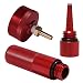 Yoursme Upgrade Red Aluminum Extended Run Gas Cap with Brass Hose Fitting, Mess Free Oil Change Funnel, Magnetic Oil Dipstick for Honda Generator EU2000i EU1000i