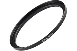 GZNLY 62mm to 67mm Step-up Adapter Rings Filter Adapter Black Metal Step Down Filter Ring Adapter Compatible with All Brand UV CPL ND Camera Lens Filter Stepping Rings (62mm-67mm)
