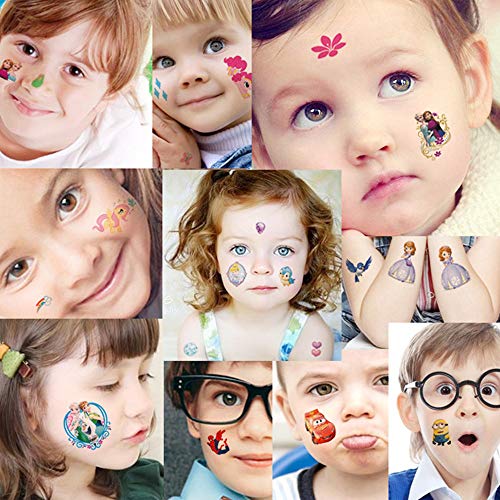Temporary Tattoos for Kids, BUVE 240 + Design Kid Party Favors Face ...