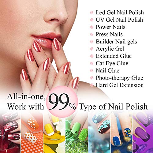 OHIYO Nail Dryer, UV Nail Lamp 75W Led Nail Curing Lamp, Nail Polish Dryer LED Curing Light UV Lamp for Gel Nails 4Timer Setting, Memory Function For Manicure Gel Nail Polish, Fingernail & Toenail - Thumbnail 5