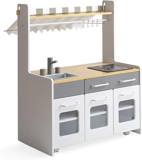 Amazon Co Jp エア リゾーム ままごとキッチン 木製 おしゃれ おままごと キッチン お店屋さんごっこ お店にもなるキッズキッチン Meru メル おもちゃ