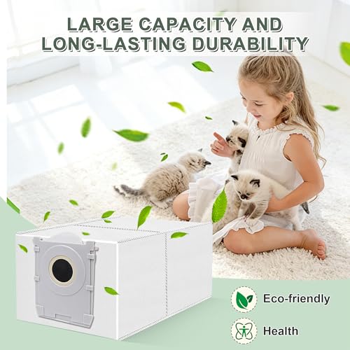 14 Sacchetti per Ecovacs DEEBOT X9 Pro/X8 Omni, T50/T50 Max/T50 Pro Omni, T80 Omni, T30C Pro Omni Aspirapolvere,Accessori per Sacchetti per Carbone Attivo