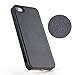 Antye Qi Wireless Charging Receiver Case for iPhone SE 5 5S, Leather Finish Slim Fit Back Cover with Flexible Connector