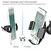 Car Phone Holder, F-color One Press Install Air Vent Car Phone Mount Quick Release Car Mount Holder 3 Side Grips Car Cradle for iPhone 7 7Plus 6s 6 Plus, Samsung, Google Pixel, Nexus, HTC, GPS, Black