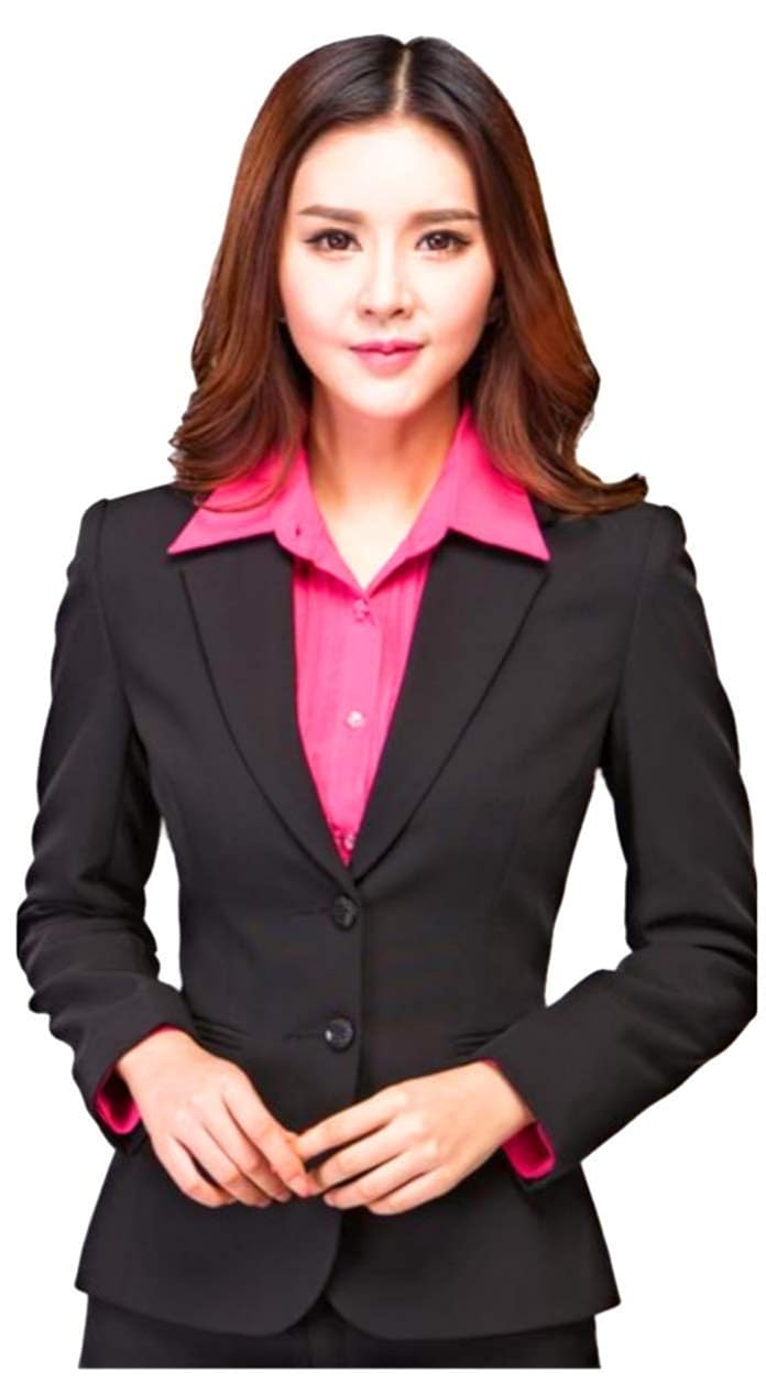 karf women's formal blazer black