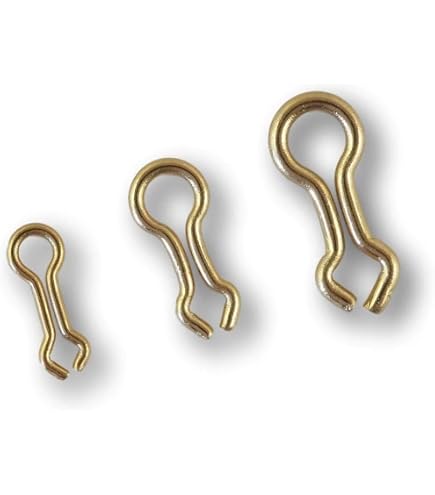 Size 2 Brass Sinker Eyes (500 Pack) – Fits Hilts & Do-It Molds For Fishing Lure Making
