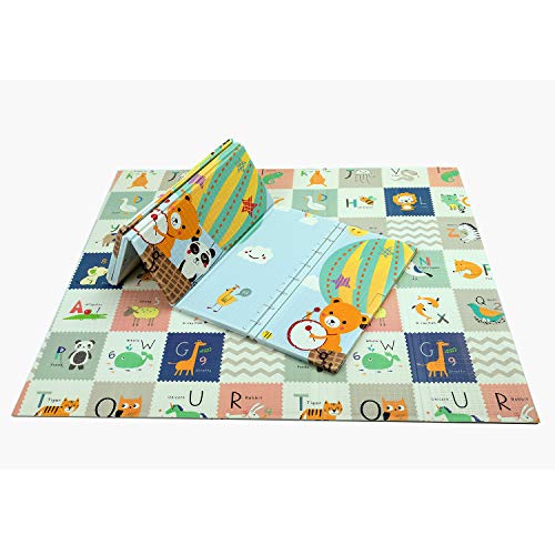 Baby Play Mat,Extra Large Baby Crawling Mat,Foldable & Reversible Foam