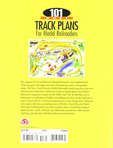 KALMBACH 12443 101 More Track Plans for Model Railroaders KALZ2443