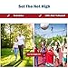 Goplus Portable Badminton Net, 2.5' to 5' Height Adjustable Kids Velleyball Tennis Pickleball Competition Training Net with Stand and Carrying Bag for Outdoor Backyard Indoor (13.8Ft)
