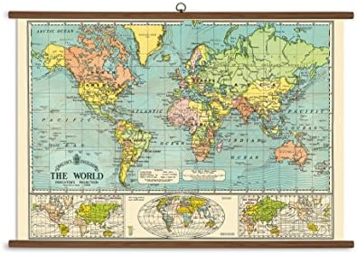 Amazon Cavallini Papers 世界地図 ヴィンテージスクールチャート アートフレーム ポスター オンライン通販