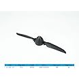Viloga RC Folding Propeller 9×5 inch w/Spinner Size D38×H35mm, and Motor Shaft Diameter φ4.0 with Nylon Plastic Spinner for RC Plane Drone Remote Control Airplane (9×5, Shaft φ4.0)